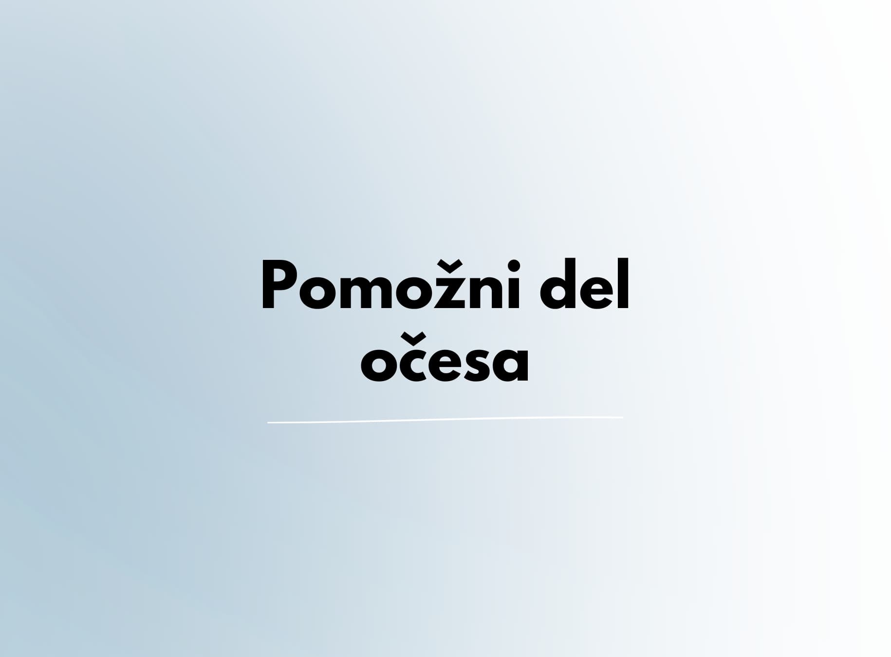 Pomožni del očesa